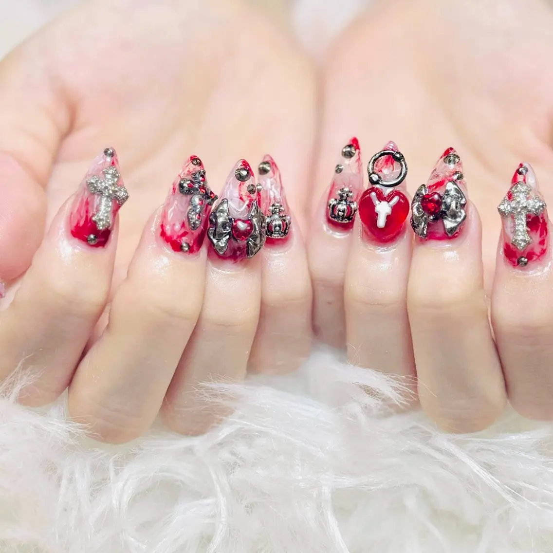 ネイル チークネイル 長さ出し フラッシュネイル フレンチネイル グラデーション AN NAIL SALONのネイルデザイン