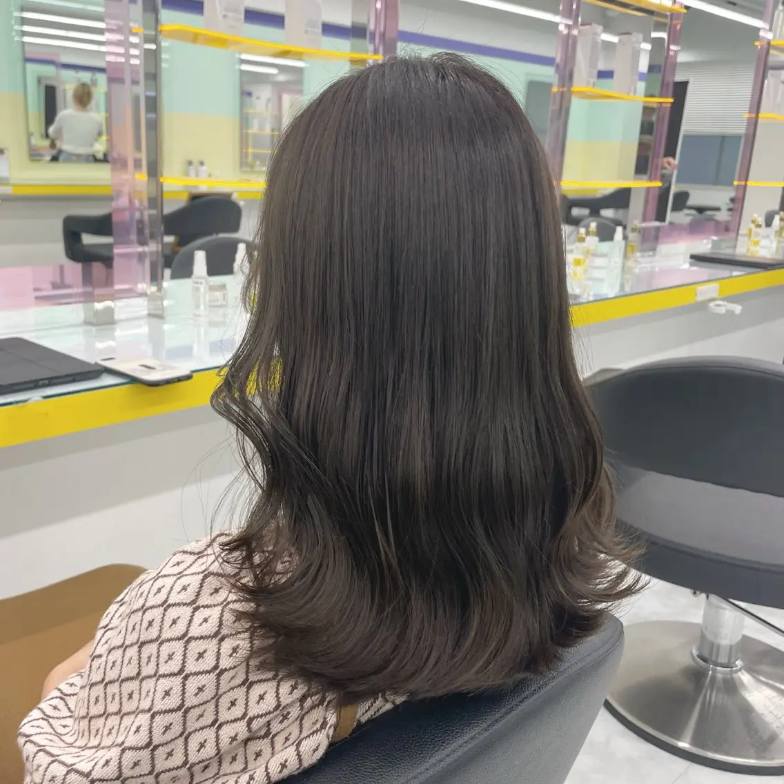 ミディアム カラー ヘアアレンジ カット ヘアカラー トリートメント 【透明感×レイヤー】 🍃RIKU🍃のヘアスタイル
