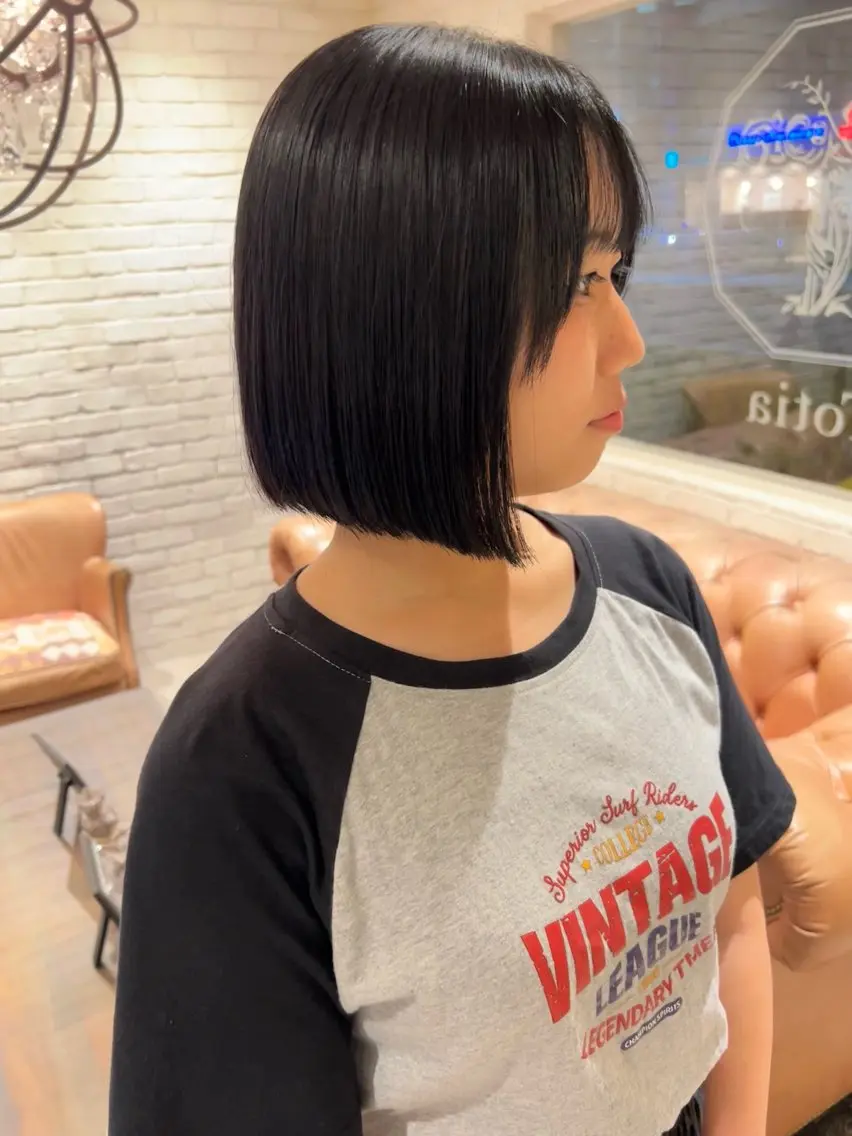 ショート ボブ 宇川 湧也のヘアスタイル