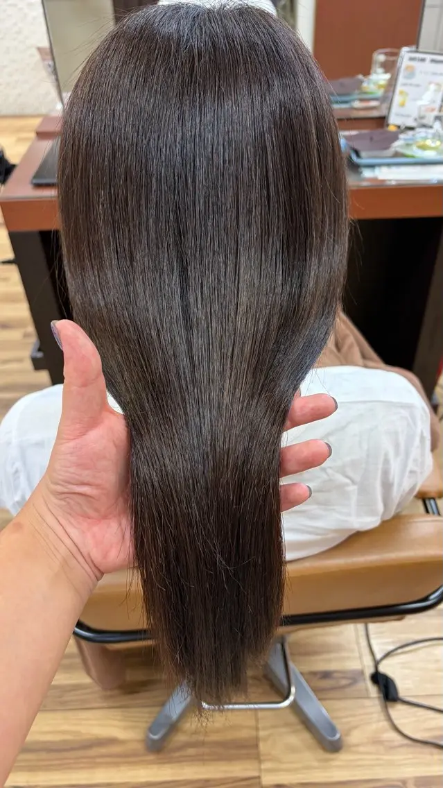 ミディアム ヘアカラー トリートメント Début 【ユウカ】のヘアスタイル