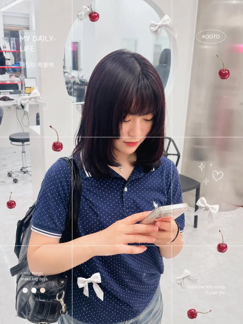 カラー ヘアカラー トリートメント ヘッドスパ ヘアセット 🍒暖色ダブルカラー /FUKA🍒のヘアスタイル