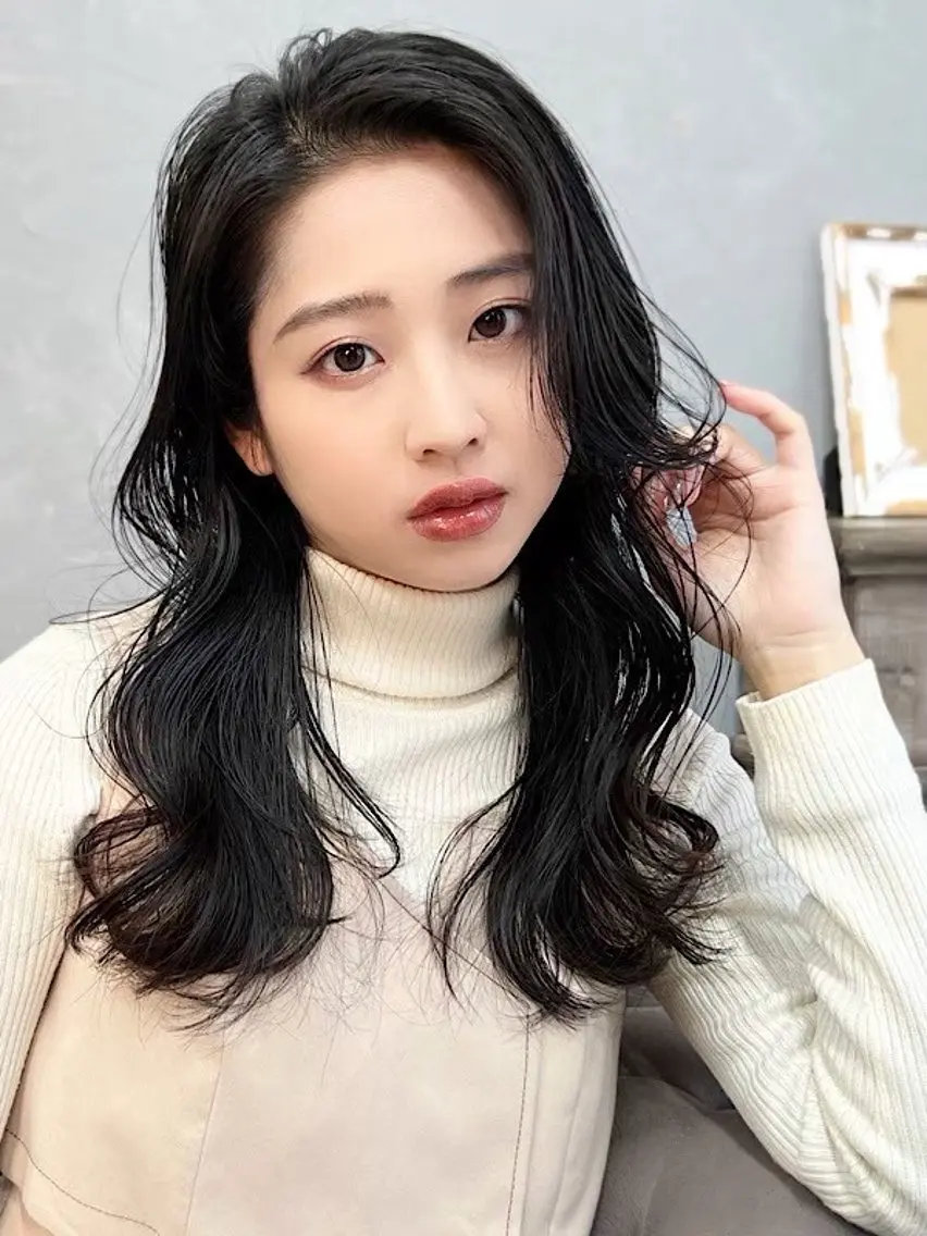 ロング カット パーマ トリートメント ROCCA hair HARU🩵のヘアスタイル