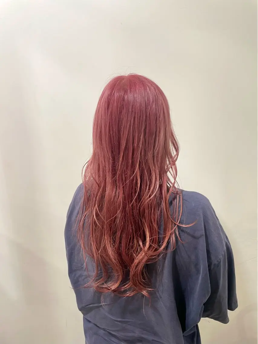 ロング ヘアカラー トリートメント オオシマ ミユのヘアスタイル