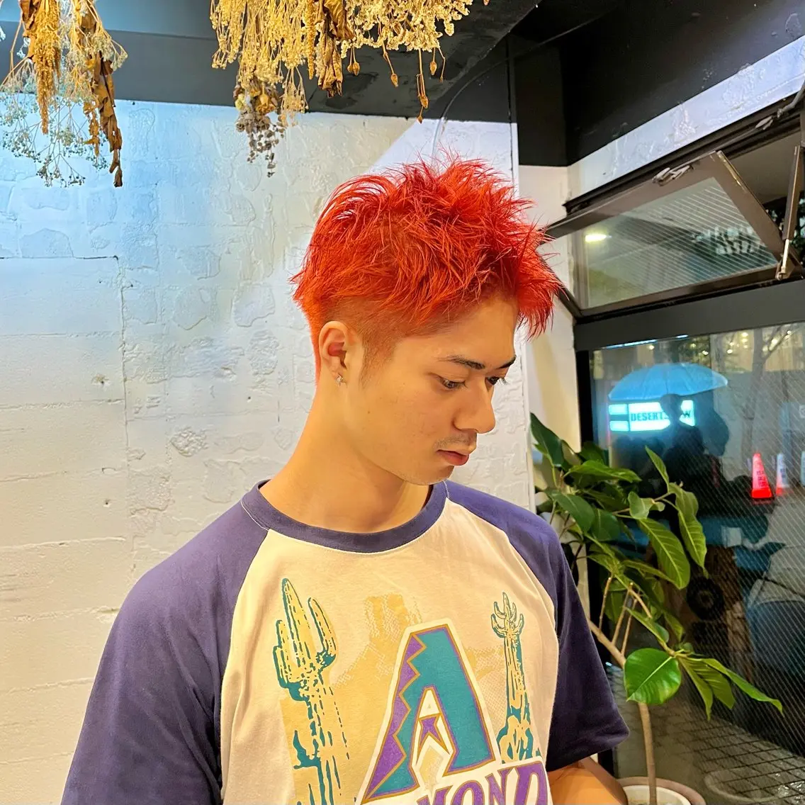ショート カラー カット ヘアカラー トリートメント ボブ/レイヤー/ ハッシュカット/河内のヘアスタイル