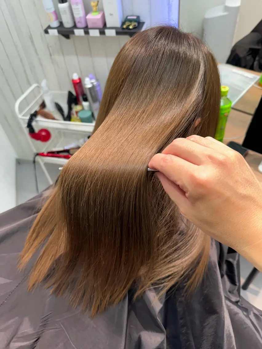 ロング カラー 髪質改善 艶髪改善師/高橋潤 /縮毛矯正のヘアスタイル