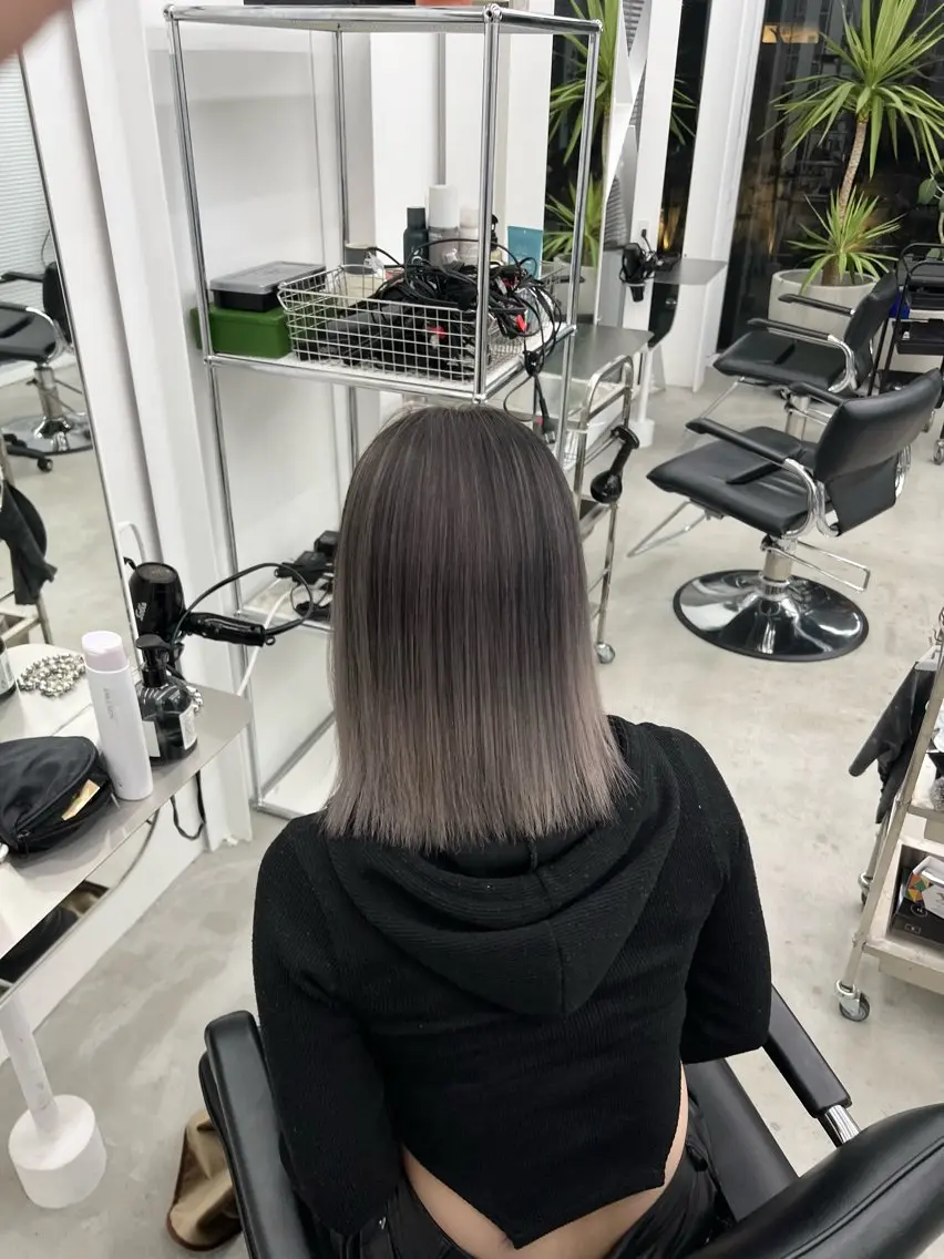ミディアム レイヤーカット ヘアカラー kouji メンズバレイヤージュのヘアスタイル