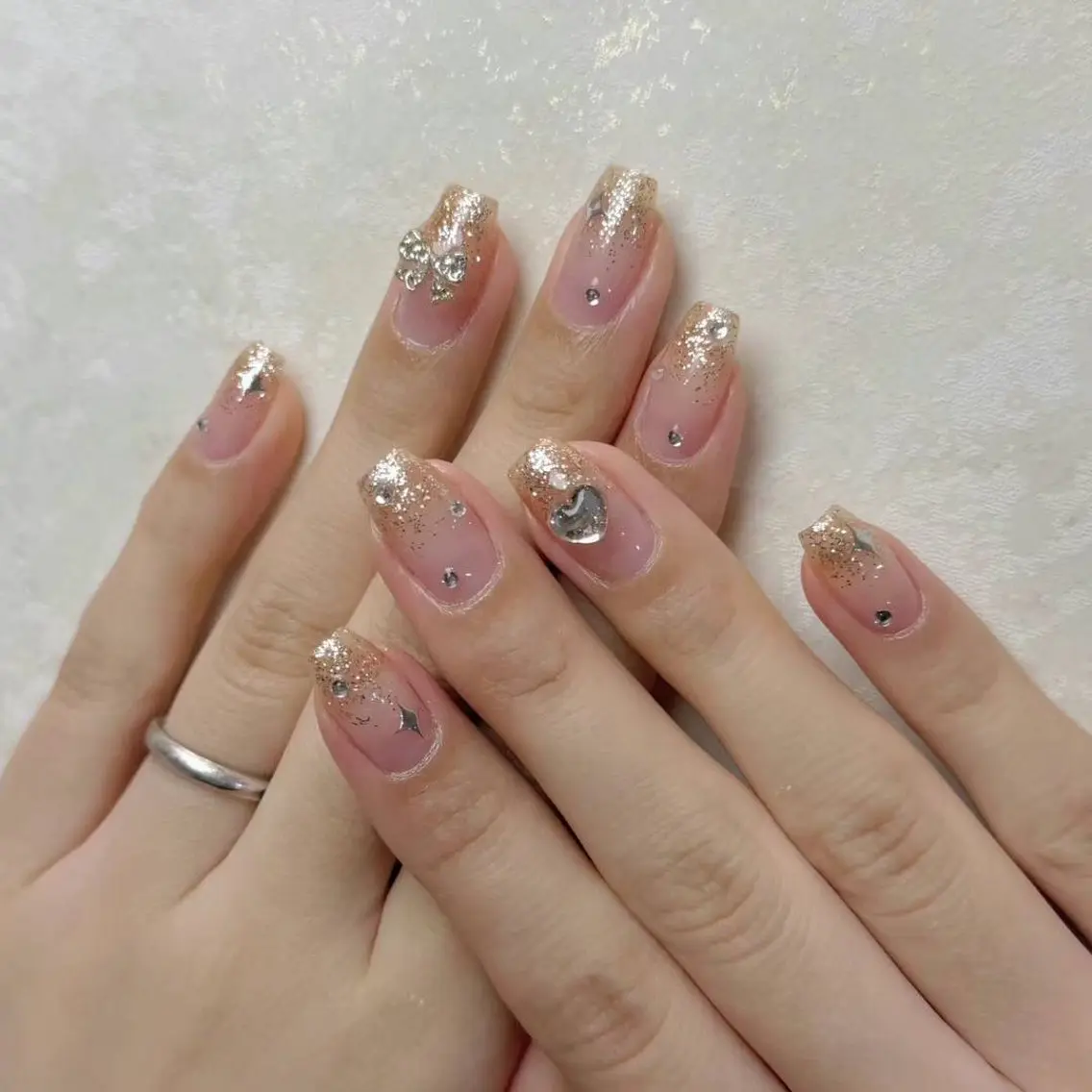 ネイル アートネイル フラワーネイル フットネイル ジェルネイル グラデーション babarla Nailのネイルデザイン