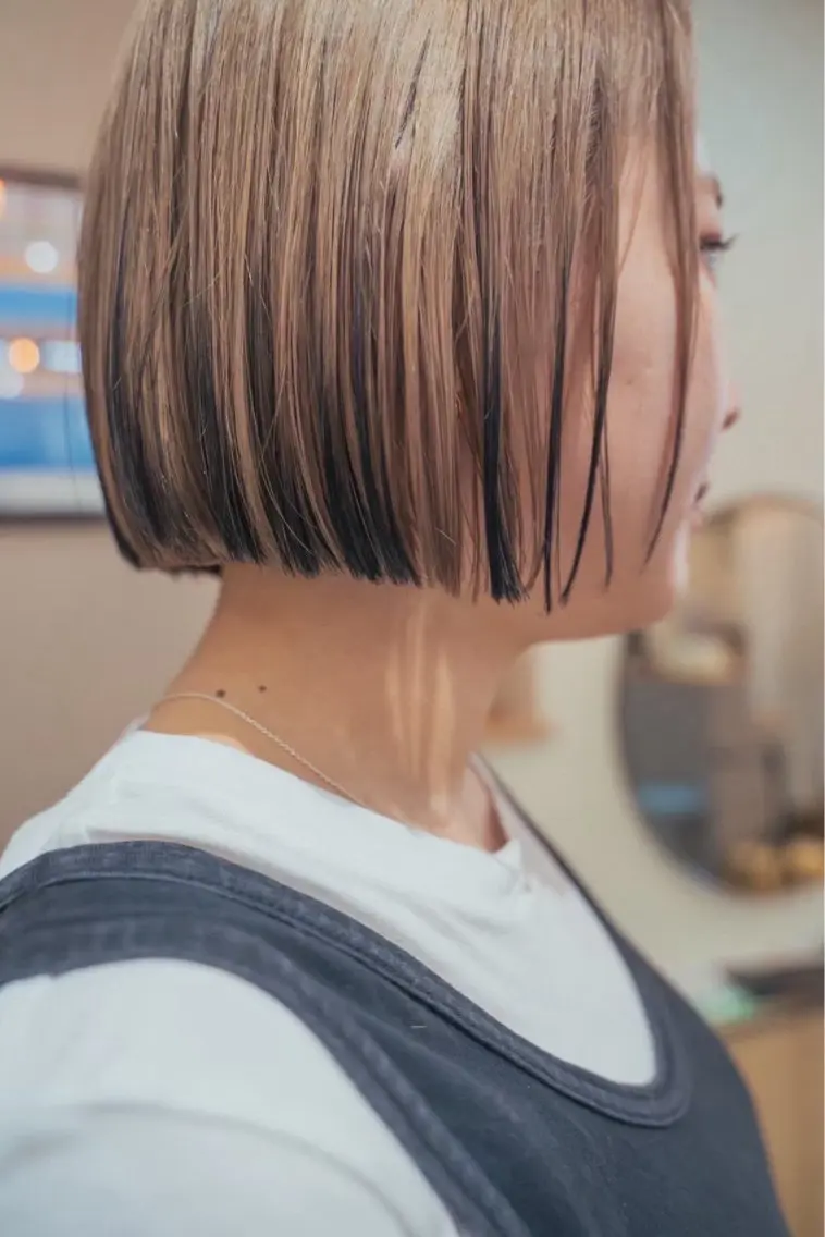 ショート カラー カット 割引中‼️縮毛矯正 船橋駅5分/鈴木杏美のヘアスタイル