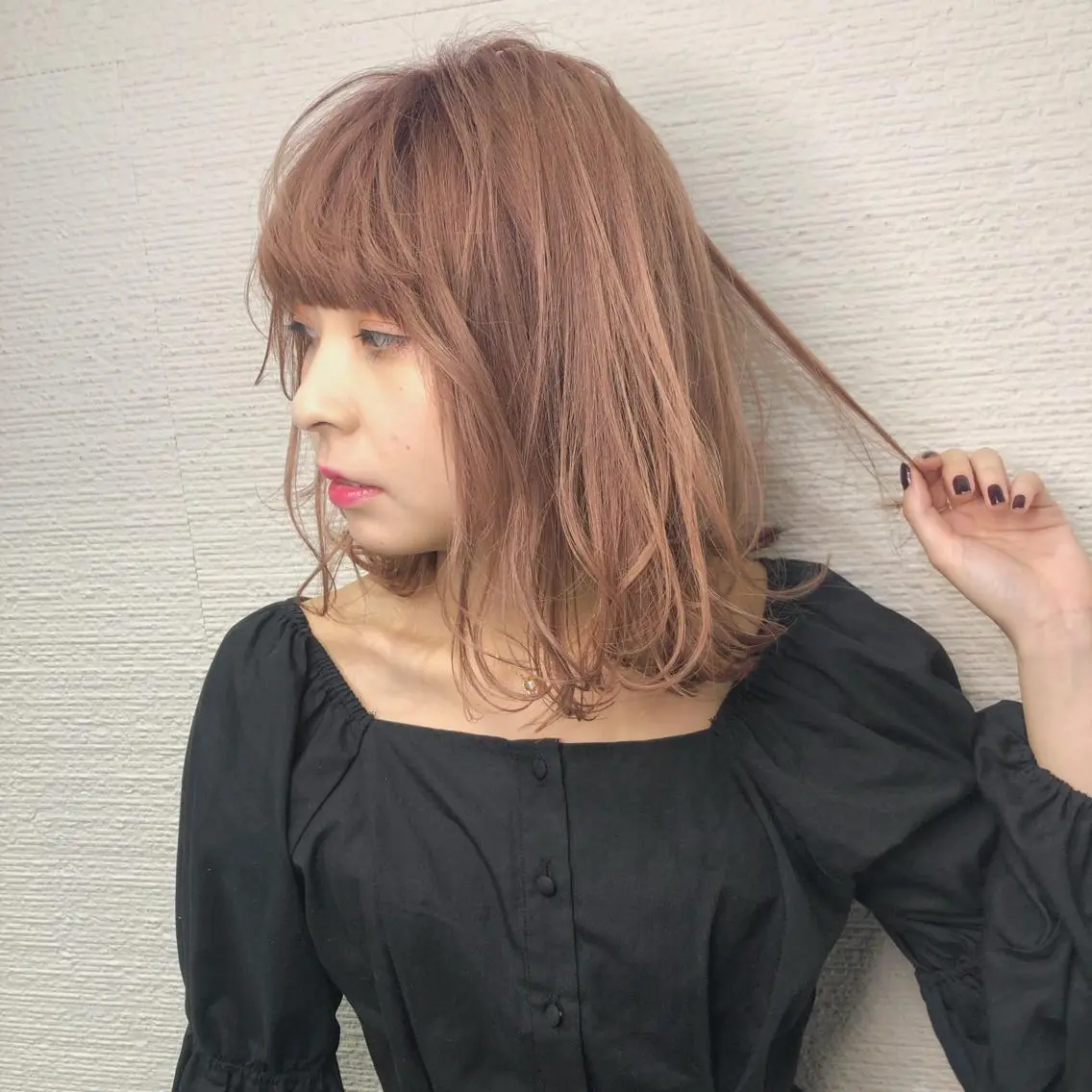 ミディアム カラー ベージュカラー ミルクティーベージュ 完全美髪特化 髪質改善/島　悠輔のヘアスタイル