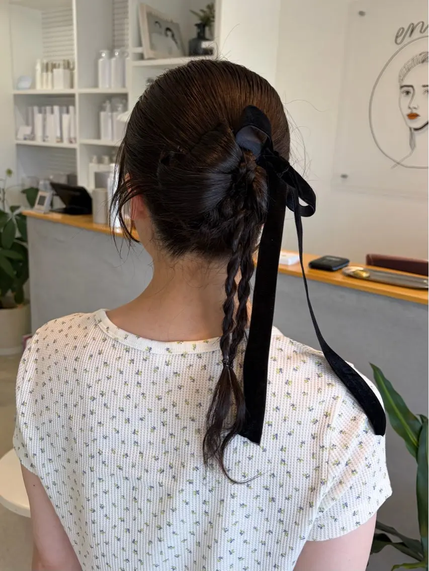 ヘアアレンジ ヘアセット カドムラ モエのマツエク・マツパデザイン