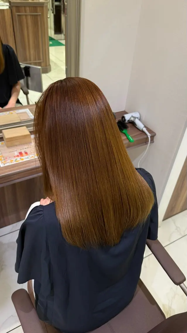 ロング 縮毛矯正 トリートメント 桜新町/ Mea⭐︎のヘアスタイル