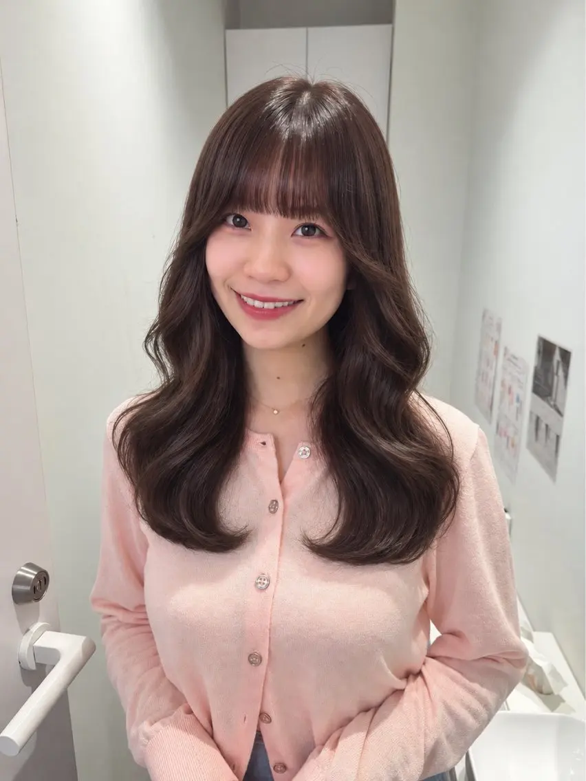 カラー カット ヘアカラー トリートメント ヘアセット/ベージュ カラー HARU🕯のヘアスタイル
