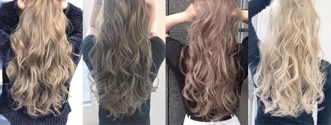 ロング カラー ヘアカラー トリートメント ヘッドスパ N4C エヌフォーシーのヘアスタイル