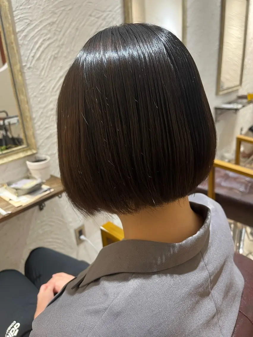 ショート 縮毛矯正 🌈透明感カラー🌈 🌟吉田祐介🌟のヘアスタイル