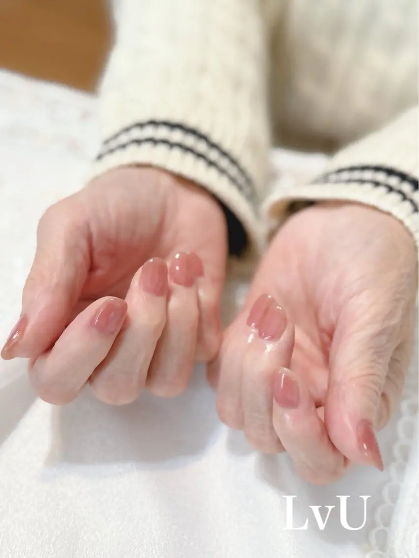 ネイル ワンカラーネイル LvU(ラブユー) Asayamaのネイルデザイン