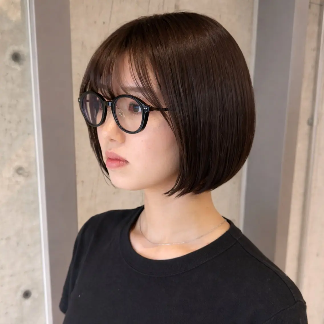 ミディアム カラー ヘアアレンジ カット ヘアカラー トリートメント ボブ×艶カラー 特化・リクト💥のヘアスタイル