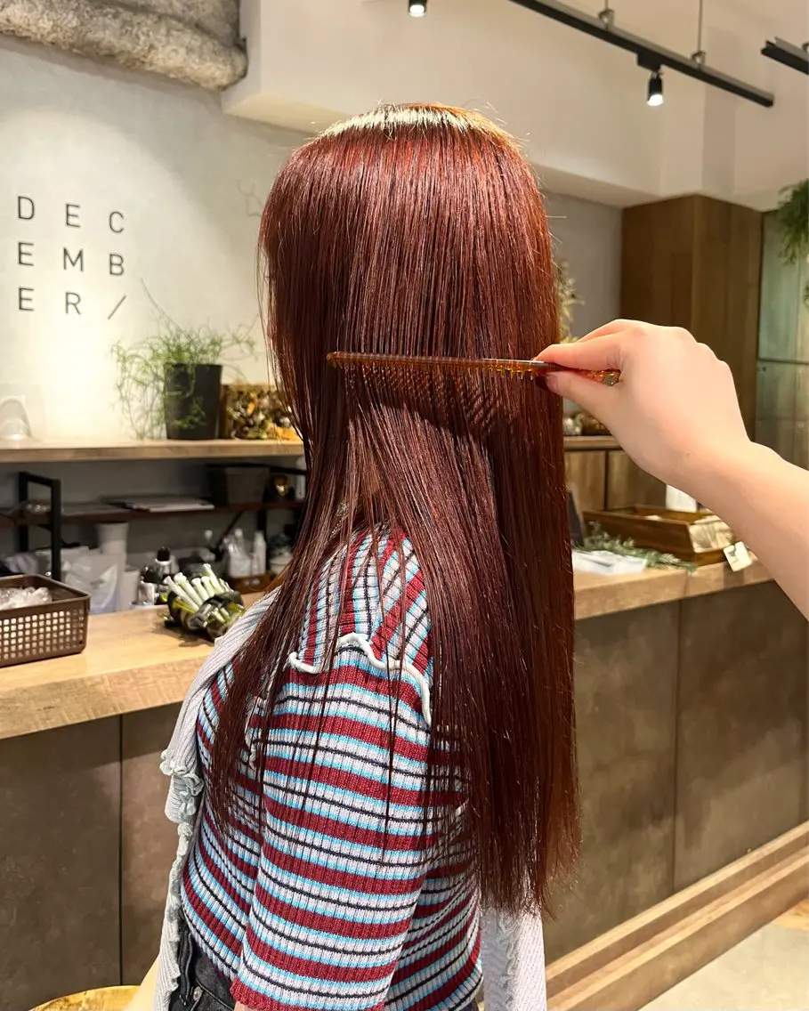 カラー ブリーチ ダブルカラー ブリーチなしカラー 無料カットモデル募集 ／ueno aiのヘアスタイル