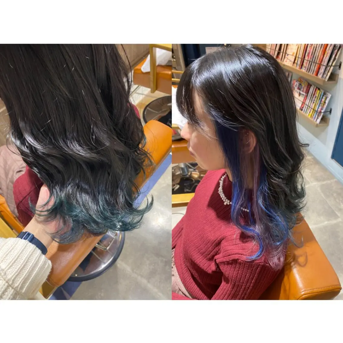 カラー 🩵盛れる顔周りヘア EMI🩵のヘアスタイル