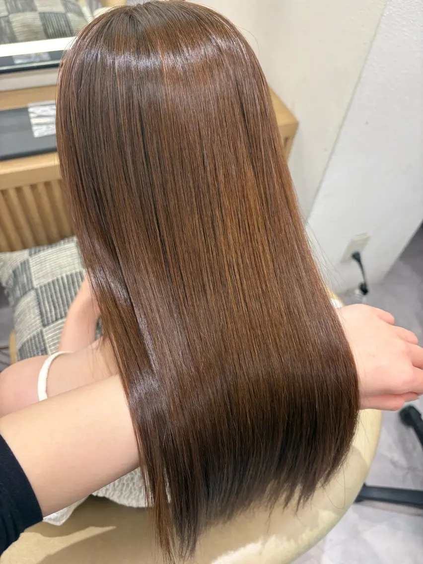 ロング 浦和うる艶 縮毛矯正⭐️セナ🎀のヘアスタイル