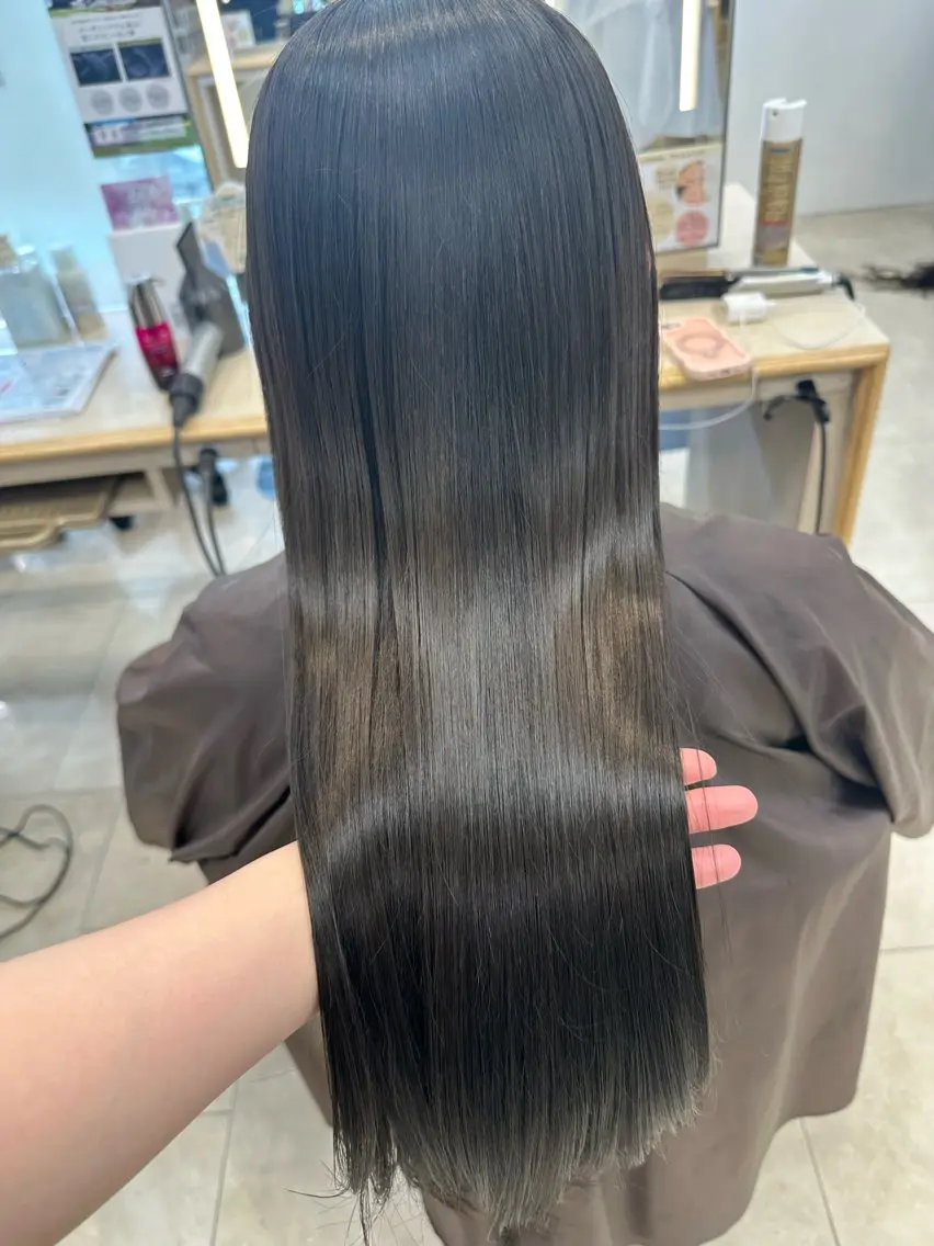 ロング カラー 艶髪 黄金比みくのヘアスタイル