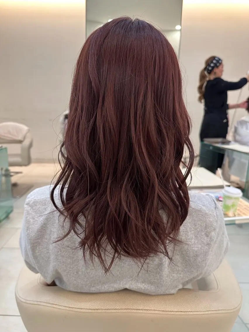 セミロング カット ヘアカラー トリートメント レイヤー/ハイトーン /メンズパーマのヘアスタイル