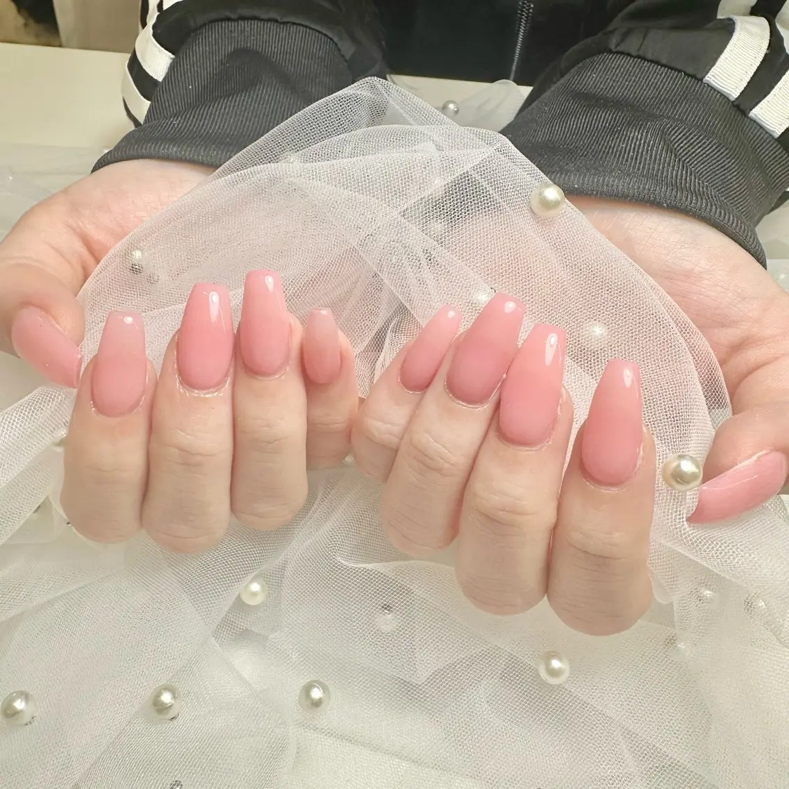 ネイル ハンドネイル nami🐰🎀 ガーリー/堺筋本町のネイルデザイン
