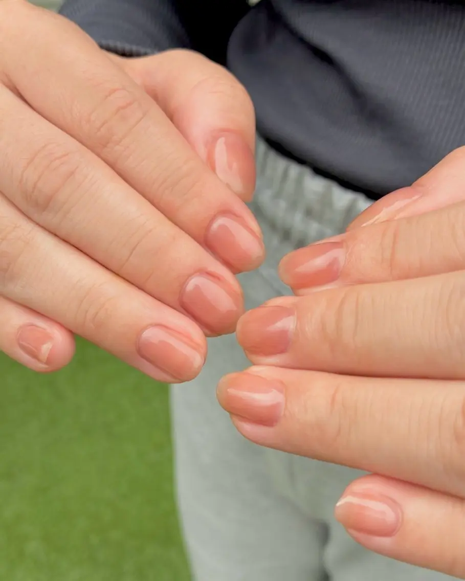 ネイル ブラウン ワンカラーネイル ハンドネイル Salon de Nailymoreのネイルデザイン