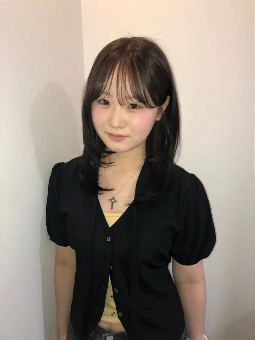 ミディアム カラー YUI★ 梅田美容室のヘアスタイル
