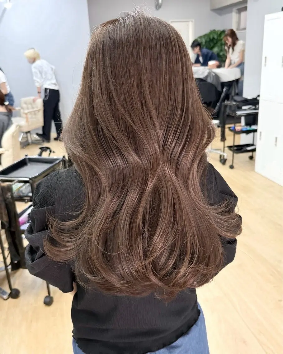セミロング カラー ヘアアレンジ ヘアカラー 🫧透明感カラー/ Wカラー🫧namiのヘアスタイル
