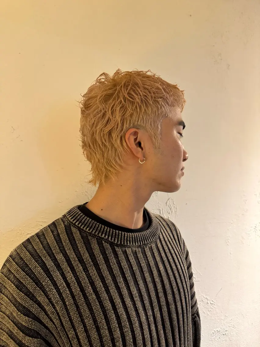 ショート カラー メンズ メンズブリーチ メンズショート メンズベリーショート ベリーショート ブリーチ カット ヘアカラー トリートメント 💈メンズ特化💈 TASUKUのヘアスタイル