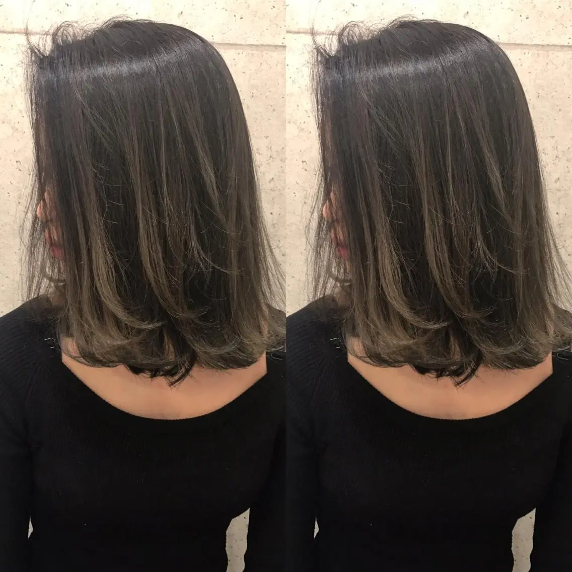 ミディアム カラー ヘアアレンジ バレイヤージュ ベージュカラー ハイライトカラー ハイライト レイヤーカット ヘアカラー トリートメント 縮毛矯正 髪質改善寺坂雄飛💐のヘアスタイル