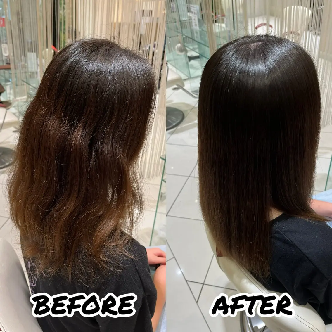 ロング カット 縮毛矯正 トリートメント 髪質改善美容師 鈴木のヘアスタイル