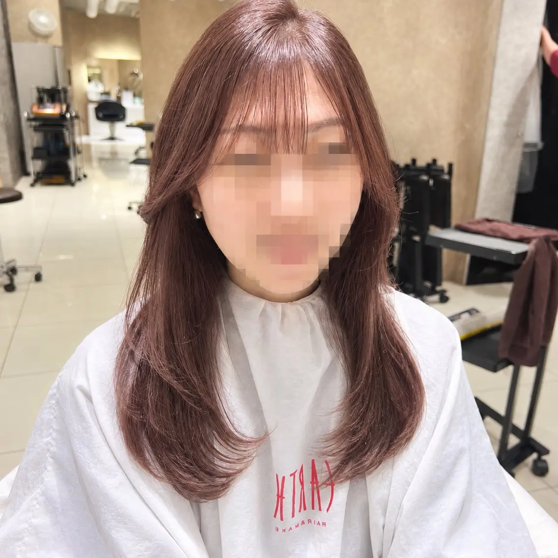 髪質改善カラー✨+カット✂️(ONEカラー)の写真