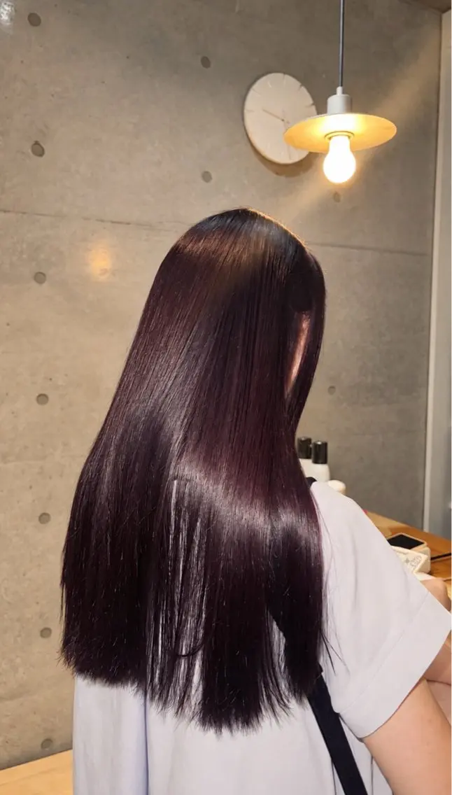 ロング カラー 透明感カラー ヘアカラー 表参道/かなみ /透明感カラーのヘアスタイル