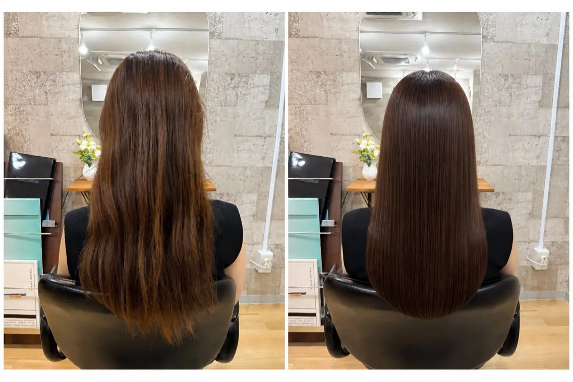 ロング カット ヘアカラー トリートメント Garden 浅草蔵前のヘアスタイル