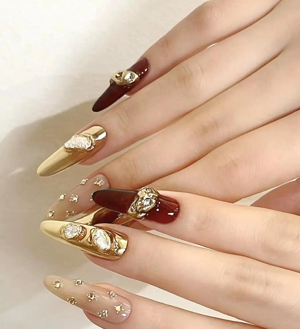 ネイル ハンドネイル MoonNail ユリ🌸のネイルデザイン