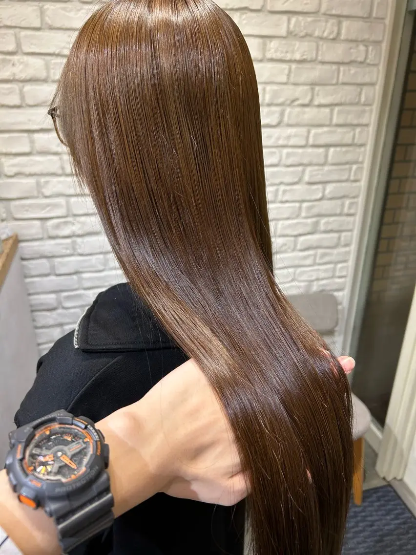 ロング ヘアカラー トリートメント ︎☀️はるき︎︎☁️ ショートモデル募集のヘアスタイル