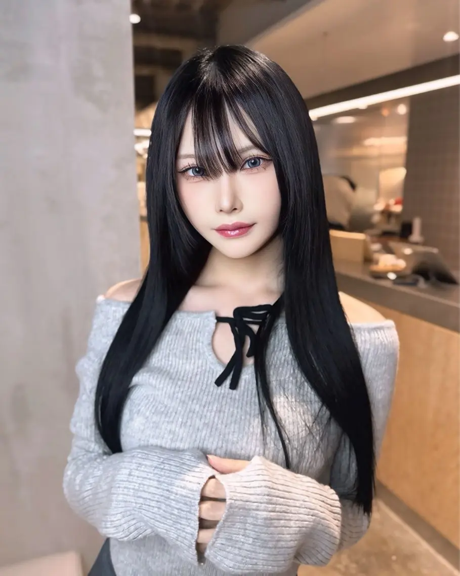 ロング カラー 黒髪 ロング ヘアカラー エクステ 🎀プルエクステ みまひかる🎀のヘアスタイル