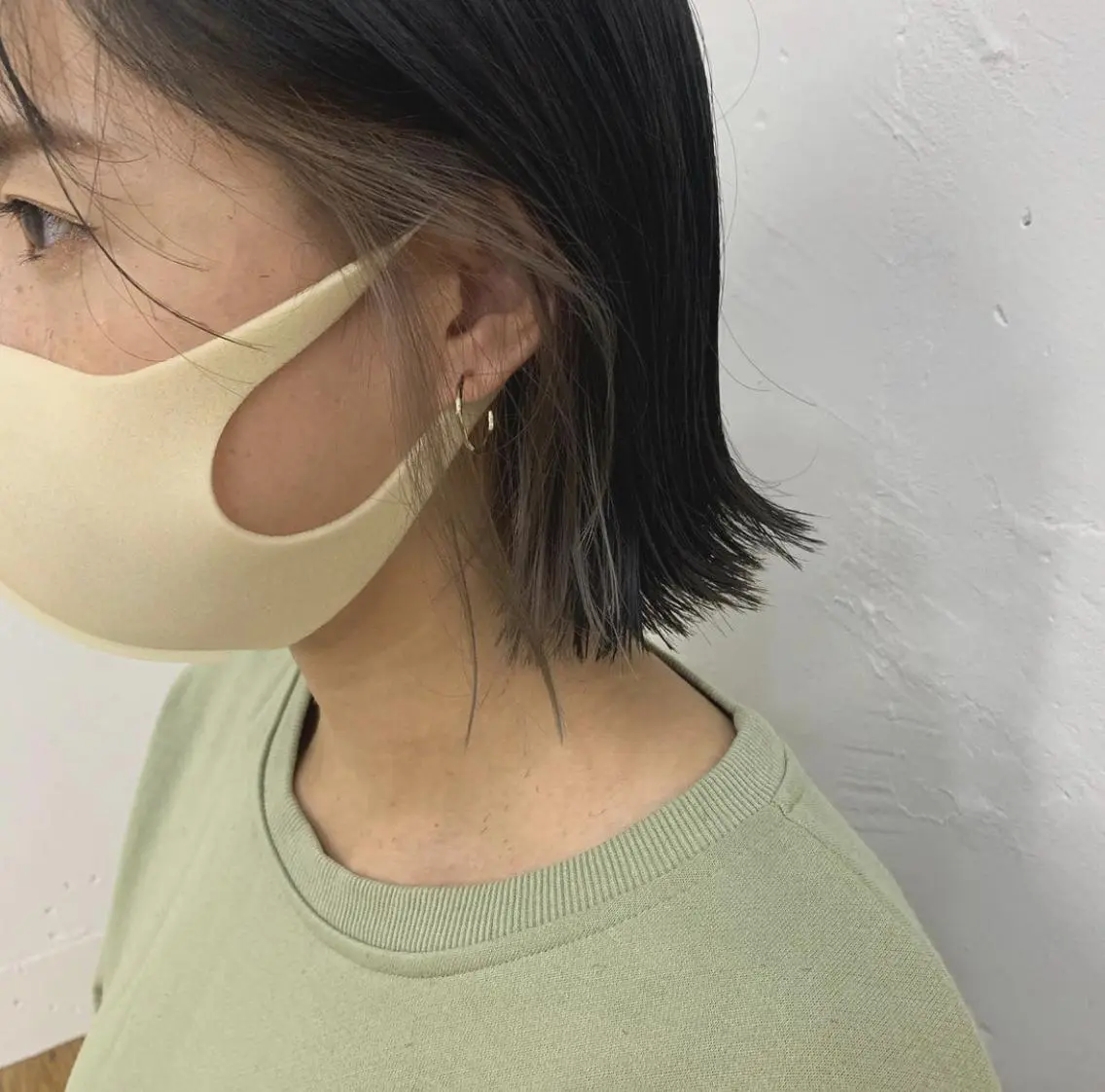 ミディアム パーマ カラー ミディアムパーマ バレイヤージュ ダブルカラー グラデーションカラー ハイライトカラー カット ヘアカラー トリートメント CEINE+ officialのヘアスタイル
