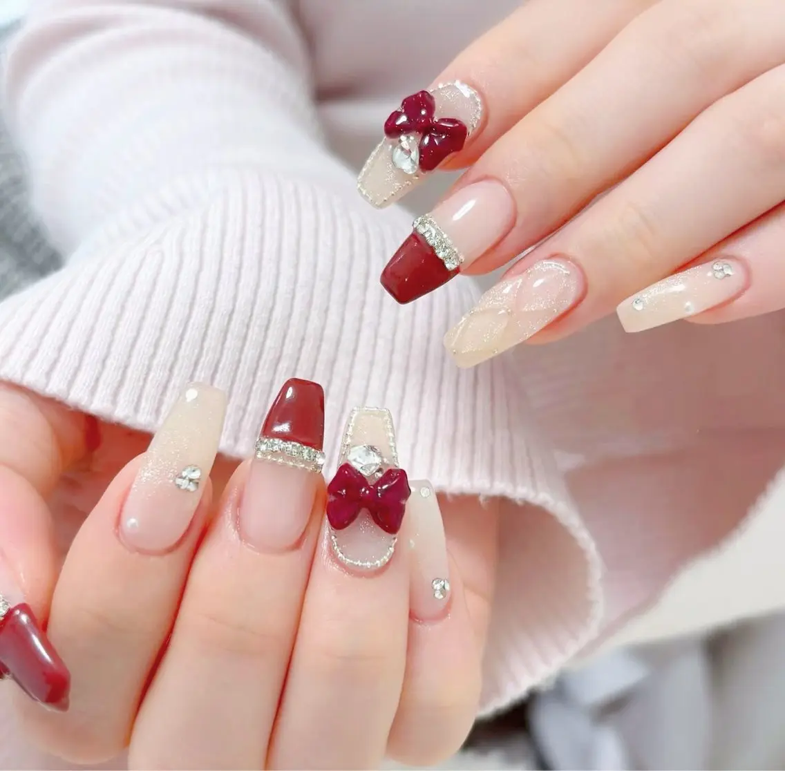 ネイル アートネイル フットネイル フレンチネイル ジェルネイル ガラスフレンチ ハンドネイル ╹◡╹MimoEye lash🌻Nailのマツエク・マツパデザイン