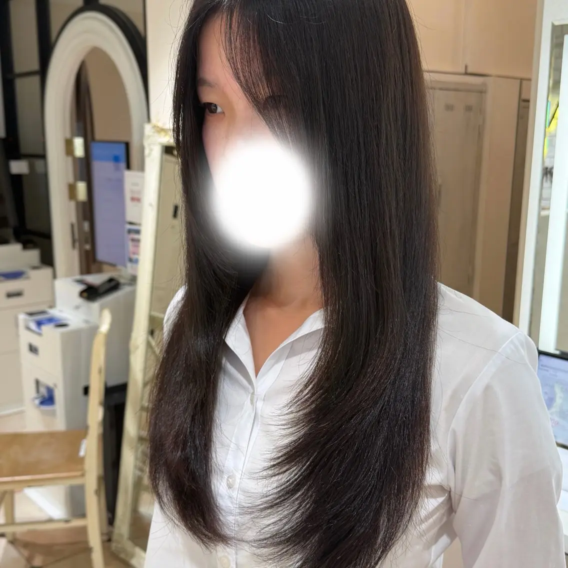 ロング 齋藤 俊知のヘアスタイル