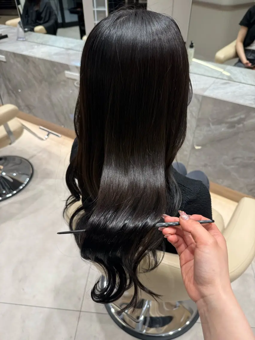 ロング カラー カット ヘアカラー 木村 智美のヘアスタイル