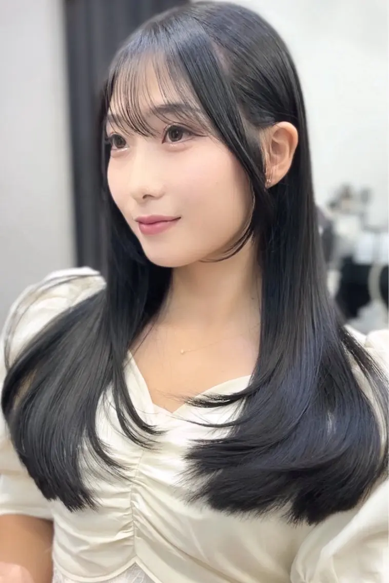 ロング 顔周りカット レイヤーカット メンズスタイル/渡邊 優人のヘアスタイル