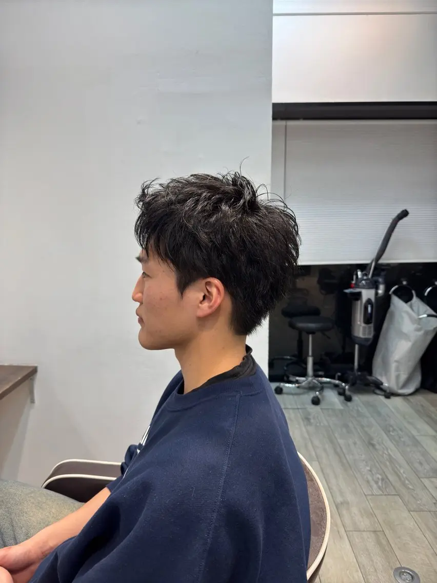 メンズ カット 縮毛矯正 フェード/韓国 原宿👑レンのヘアスタイル