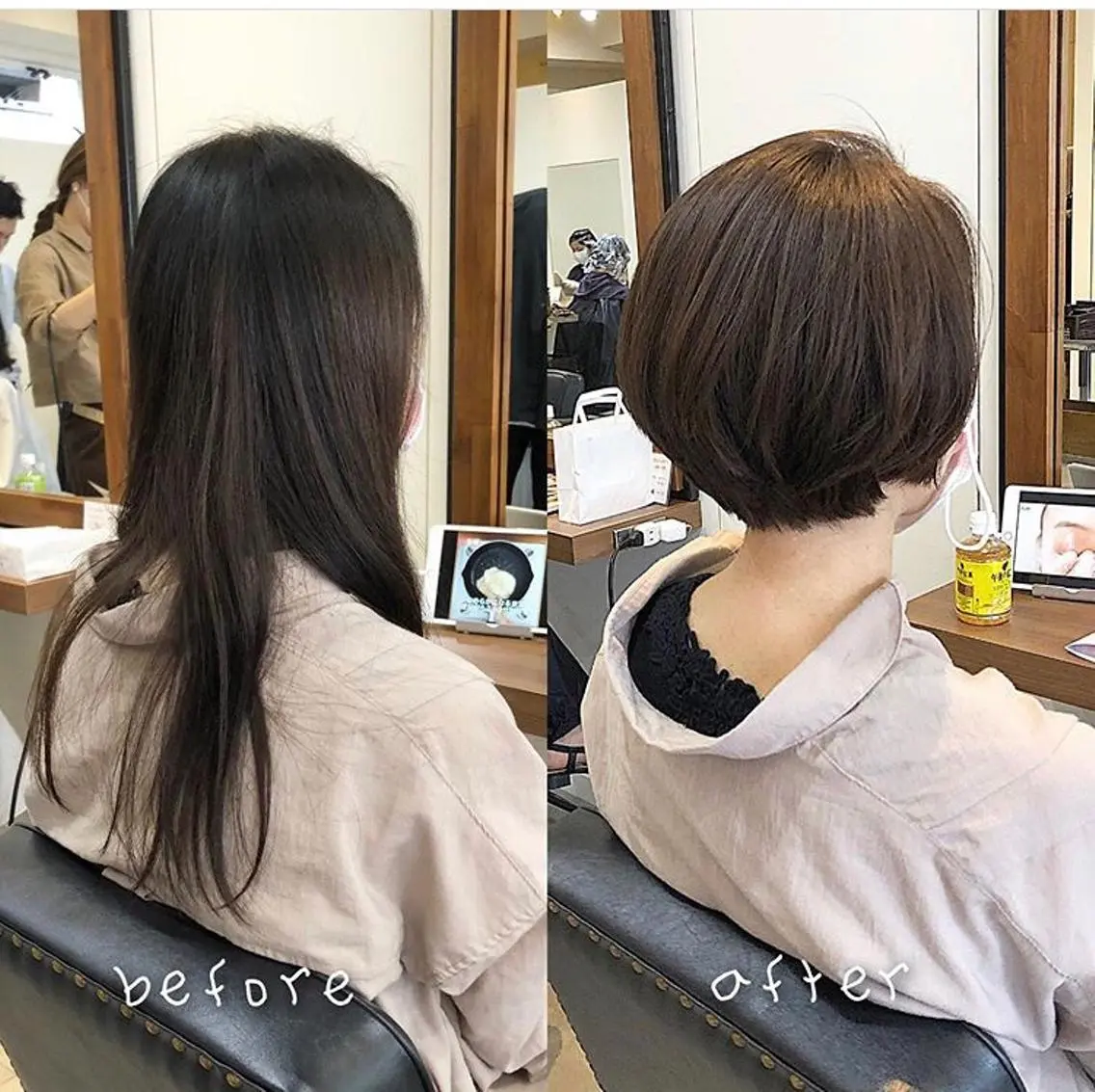 ショート カラー ショートヘア 小顔カット 🌿理想を叶える🌿 似合わせ🌟RISAのヘアスタイル