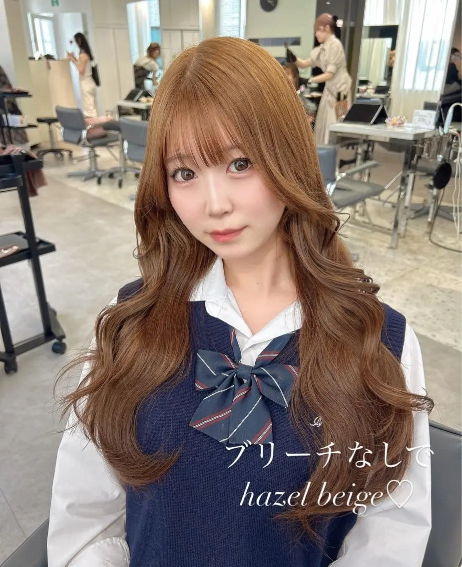 セミロング カラー ブリーチ 透明感カラー ブリーチなしカラー ヘアカラー 🤍YUKI 韓国 艶髪 🤍のヘアスタイル