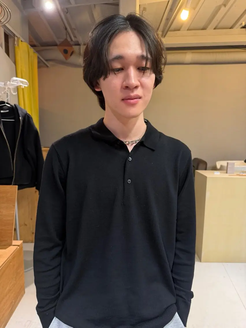 ミディアム カット 金津 魁杜のヘアスタイル