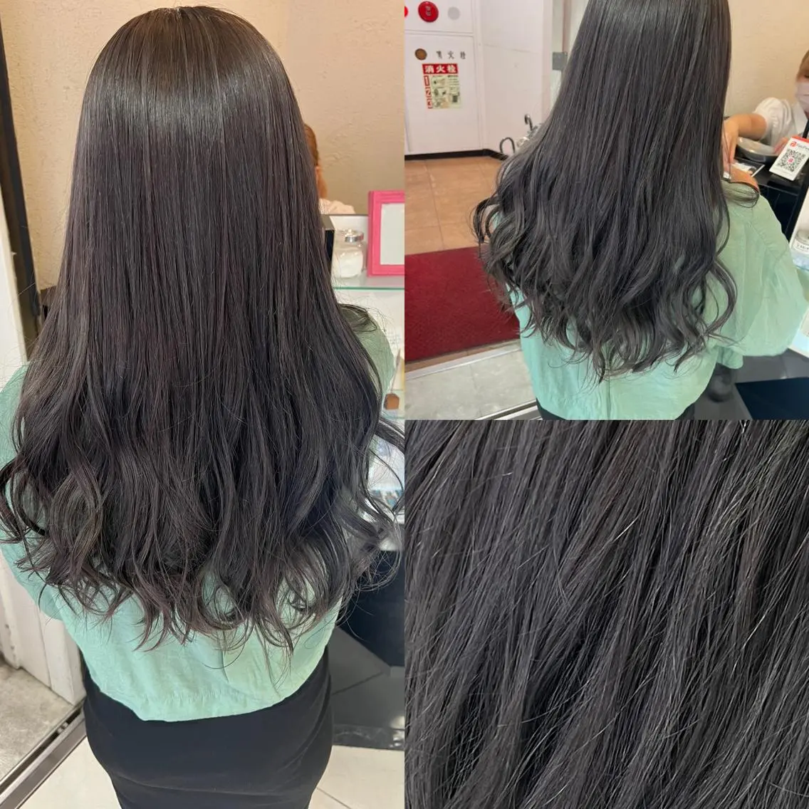 ロング ヘアカラー トリートメント エクステ&艶カラー 🎀YURINA🎀のヘアスタイル