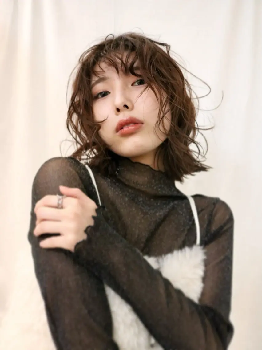 ミディアム カラー カット ヘアカラー トリートメント ハイトーン/メンズ 水野翔太のヘアスタイル