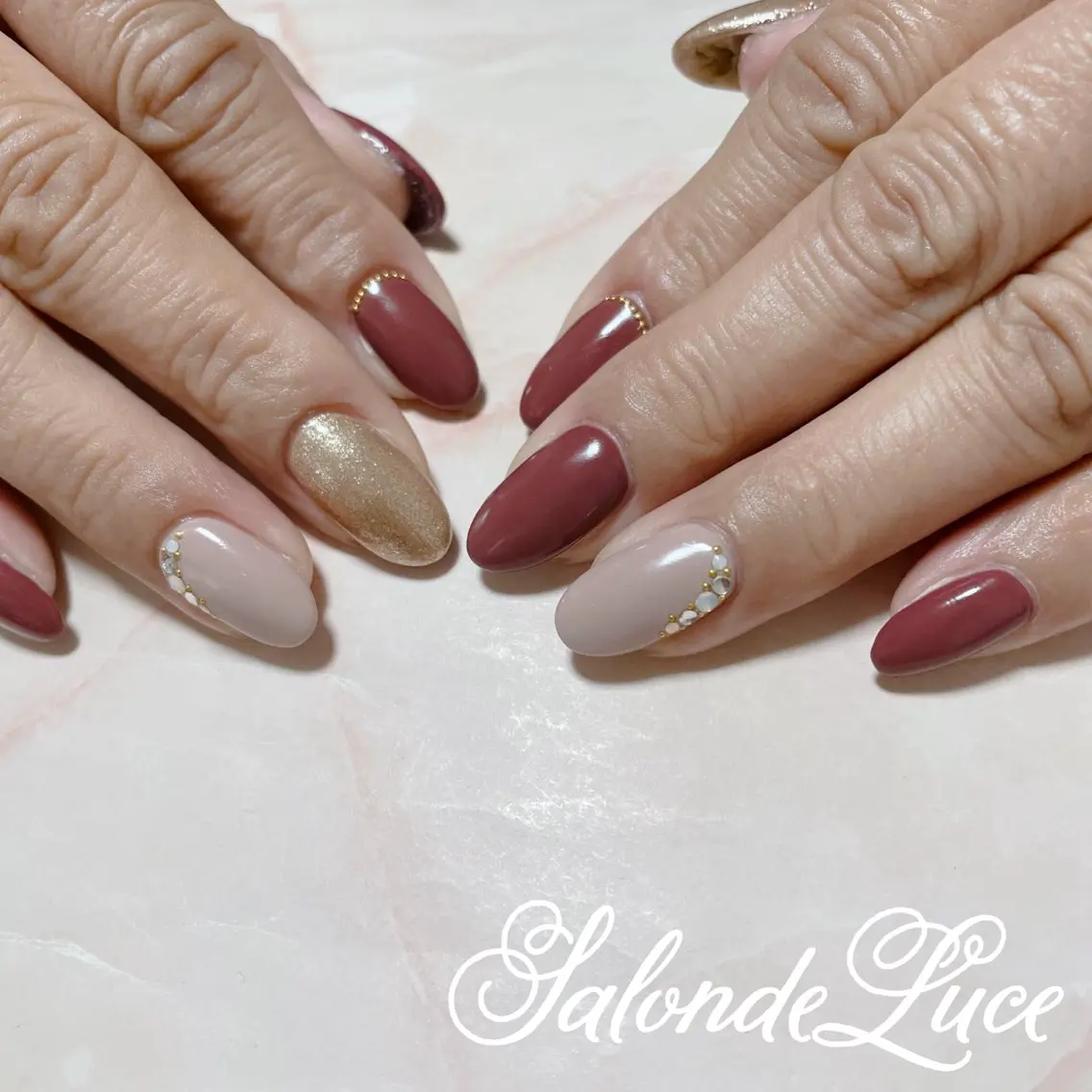 ネイル オフィスネイル ワンカラーネイル Salon de Luceのネイルデザイン